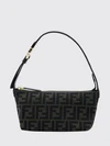 flared mini bag in ff monogram jacquard fabric