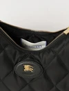 horseshoe quilted nylon twill shoulder bag with ekd logo