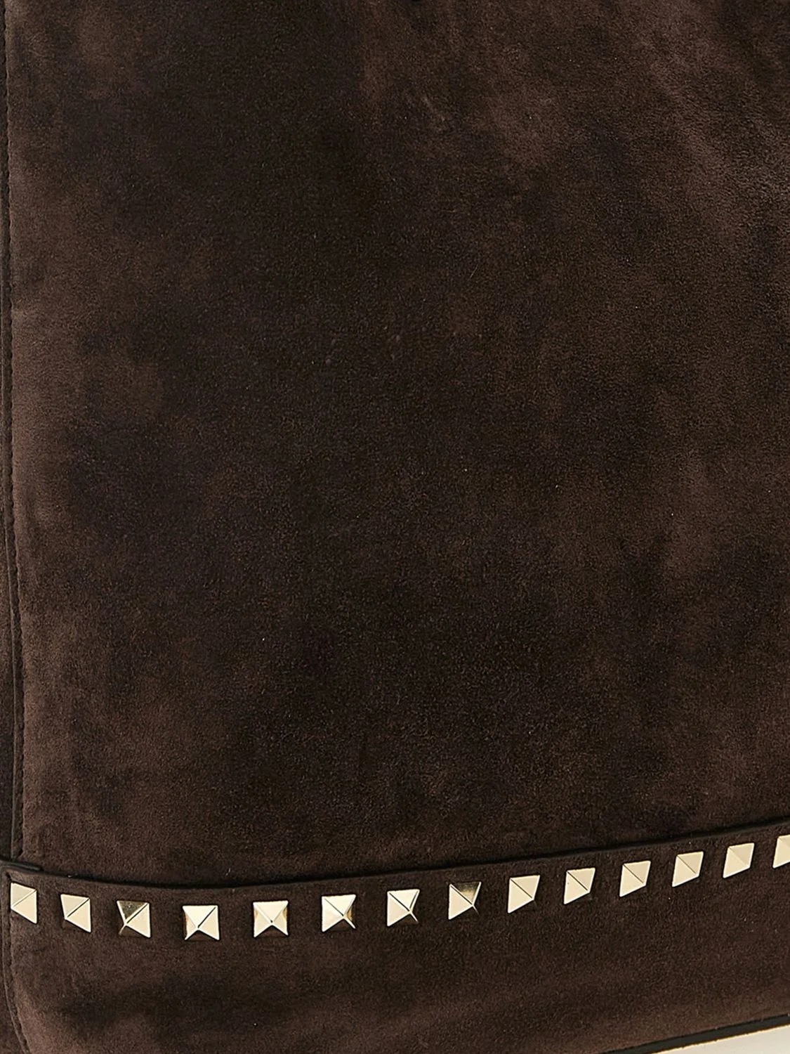 rockstud suede tote bag with studs