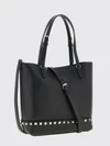 rockstud small grained calfskin leather tote bag