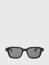 rectangular cat-eye sunglasses in black acetate