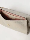 falabella mini wallet on chain bag in silver eco alter mat