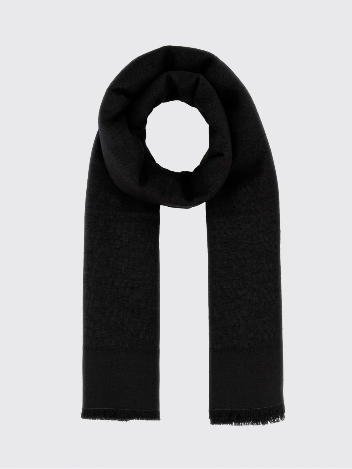 ff monogram jacquard wool, silk and cashmere blend scarf