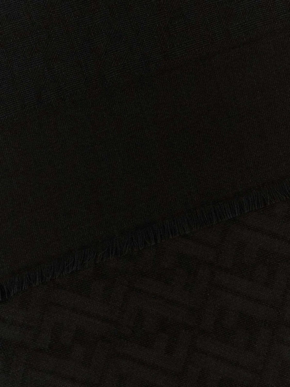 ff monogram jacquard wool, silk and cashmere blend scarf