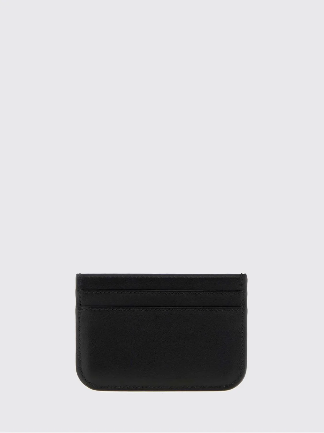 FENDI OS calfskin leather card holder with gold-tone ff logo