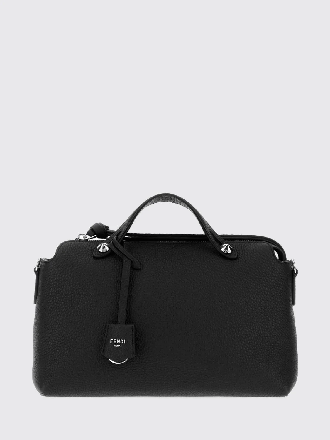 FENDI OS by the way grained calfskin leather handbag