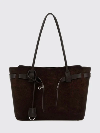 bel air medium calfskin leather tote bag with double handle