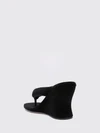 gaeta velvet wedge thong sandals
