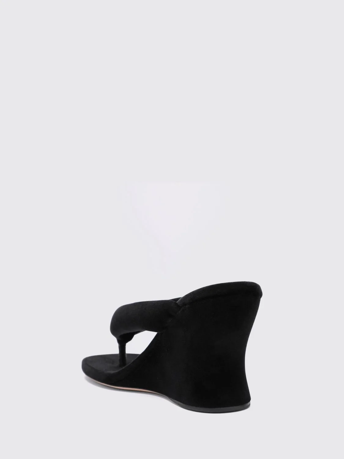gaeta velvet wedge thong sandals