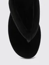 gaeta velvet wedge thong sandals