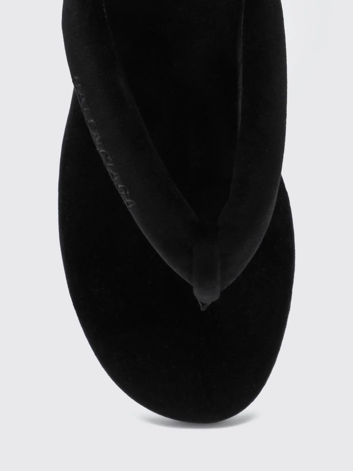 gaeta velvet wedge thong sandals