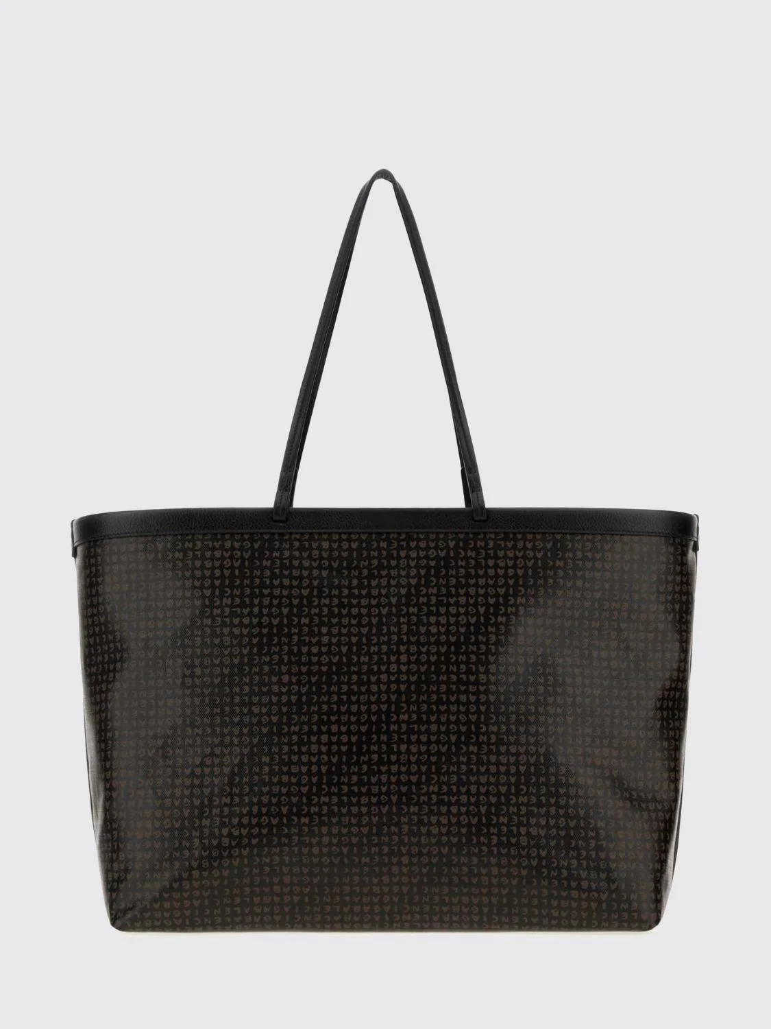 BALENCIAGA OS tote select large coated cotton tote bag with printed logo