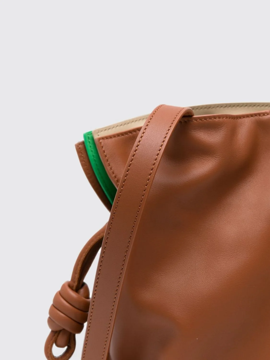 flamenco smooth calfskin clutch with removable shoulder strap