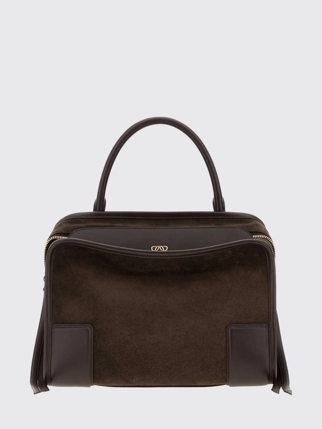 LOEWE OS amazona 180 medium suede handbag with removable shoulder strap