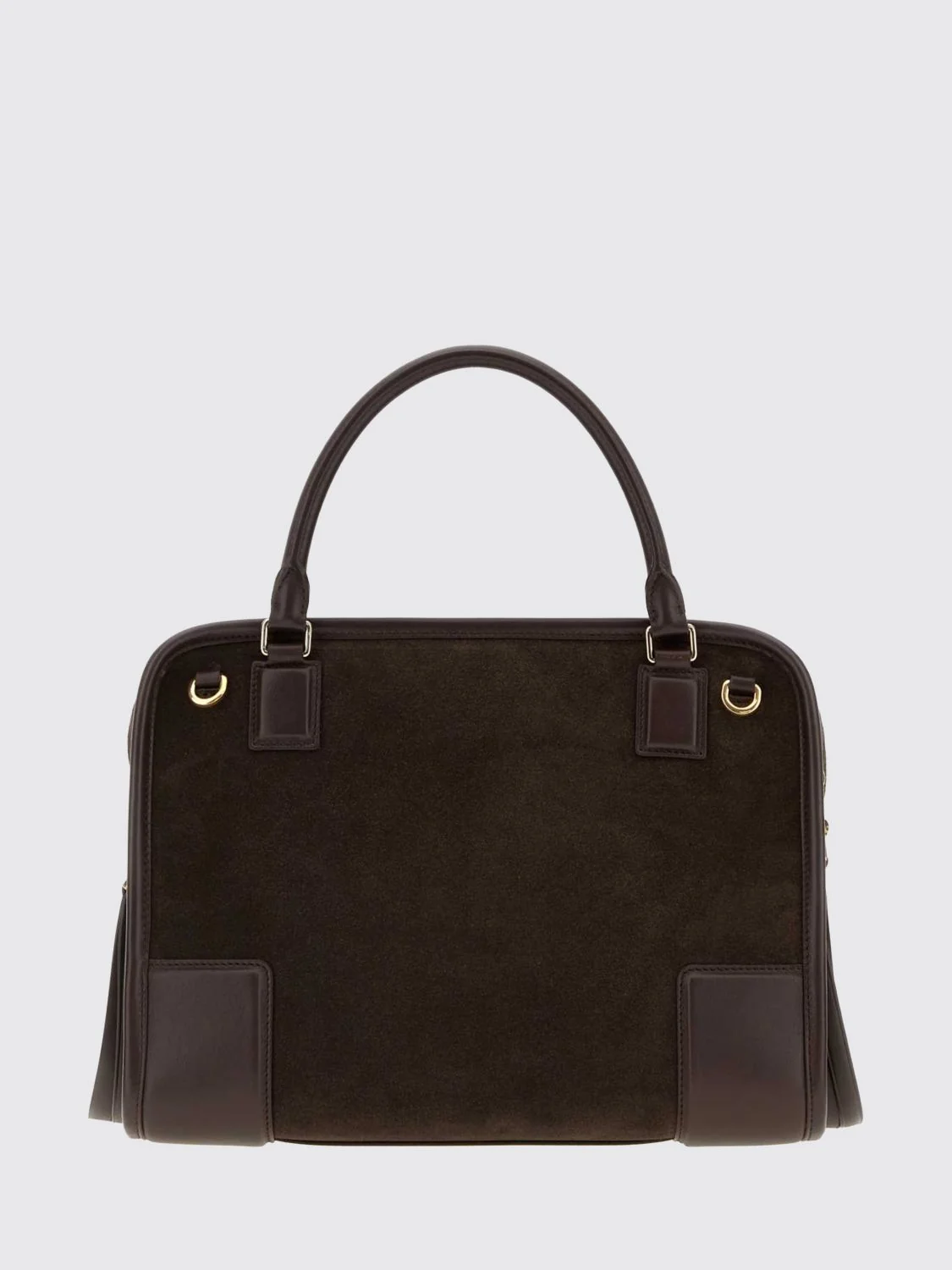 LOEWE OS amazona 180 medium suede handbag with removable shoulder strap