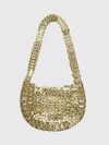 moon 1969 shoulder bag in metal mesh with top handle