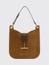 rectangular suede shoulder bag with adjustable handle