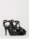 calfskin leather platform sandals with high stiletto heel