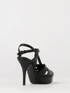 calfskin leather platform sandals with high stiletto heel