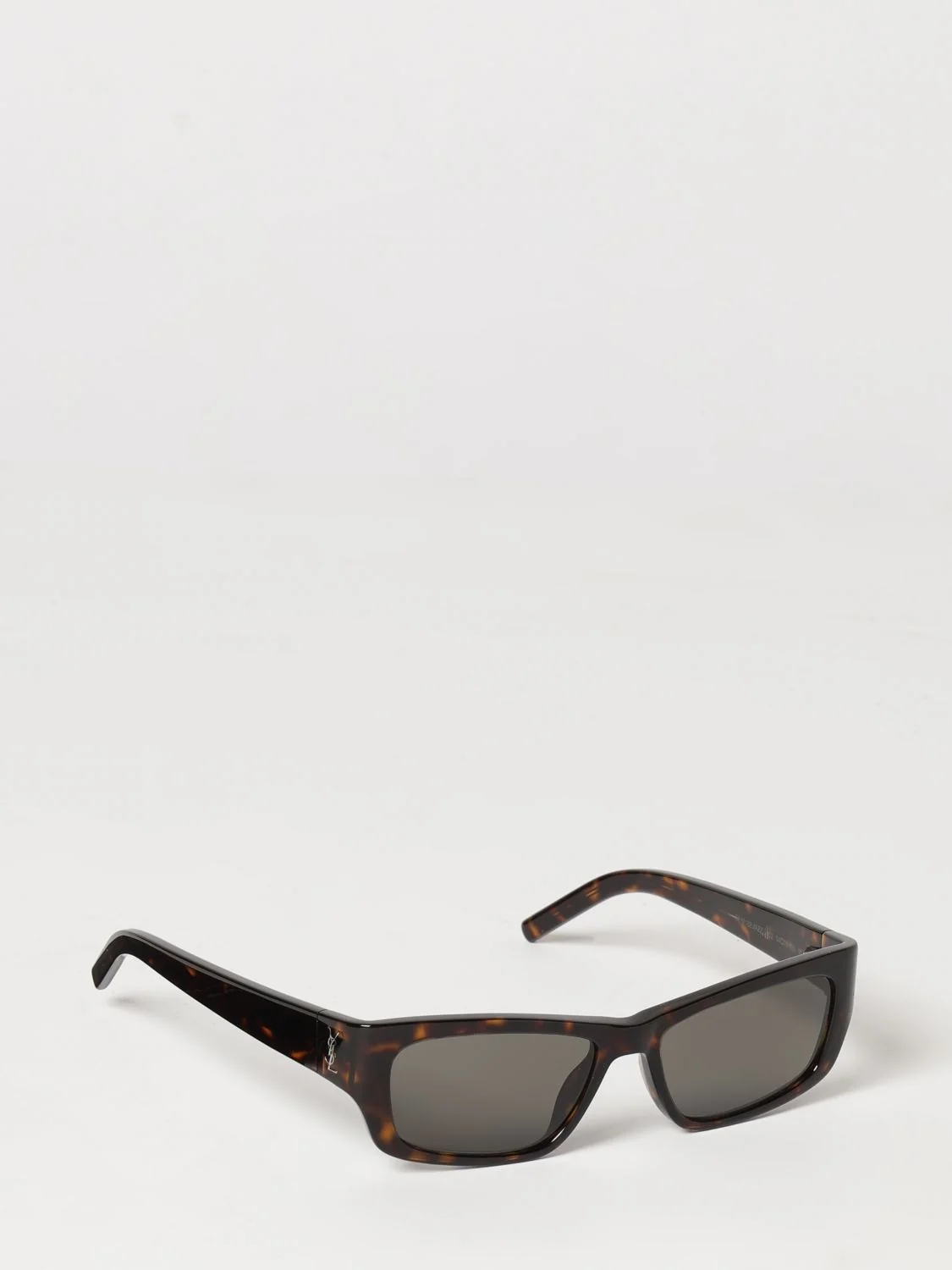 tortoiseshell acetate sunglasses with ysl monogram