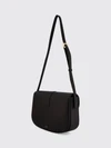 grained calfskin leather crossbody bag with monogram logo
