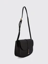 grained calfskin leather crossbody bag with monogram logo