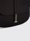 grained calfskin leather crossbody bag with monogram logo