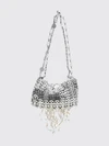 1969 nano metallic mesh mini bag with jewel fringes