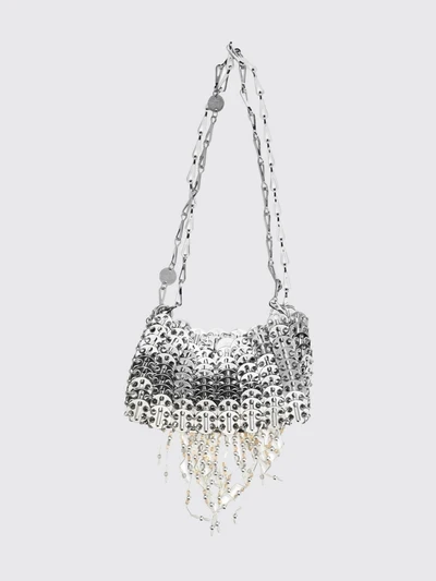 1969 nano metallic mesh mini bag with jewel fringes