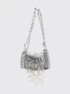 1969 nano metallic mesh mini bag with jewel fringes