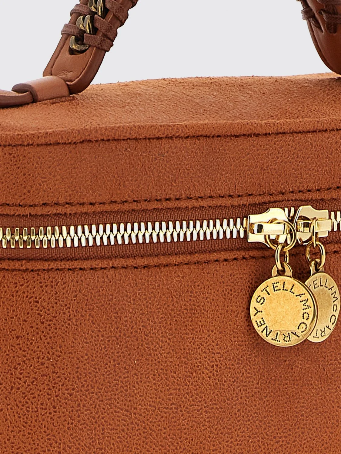 falabella vanity mini bag with woven handle