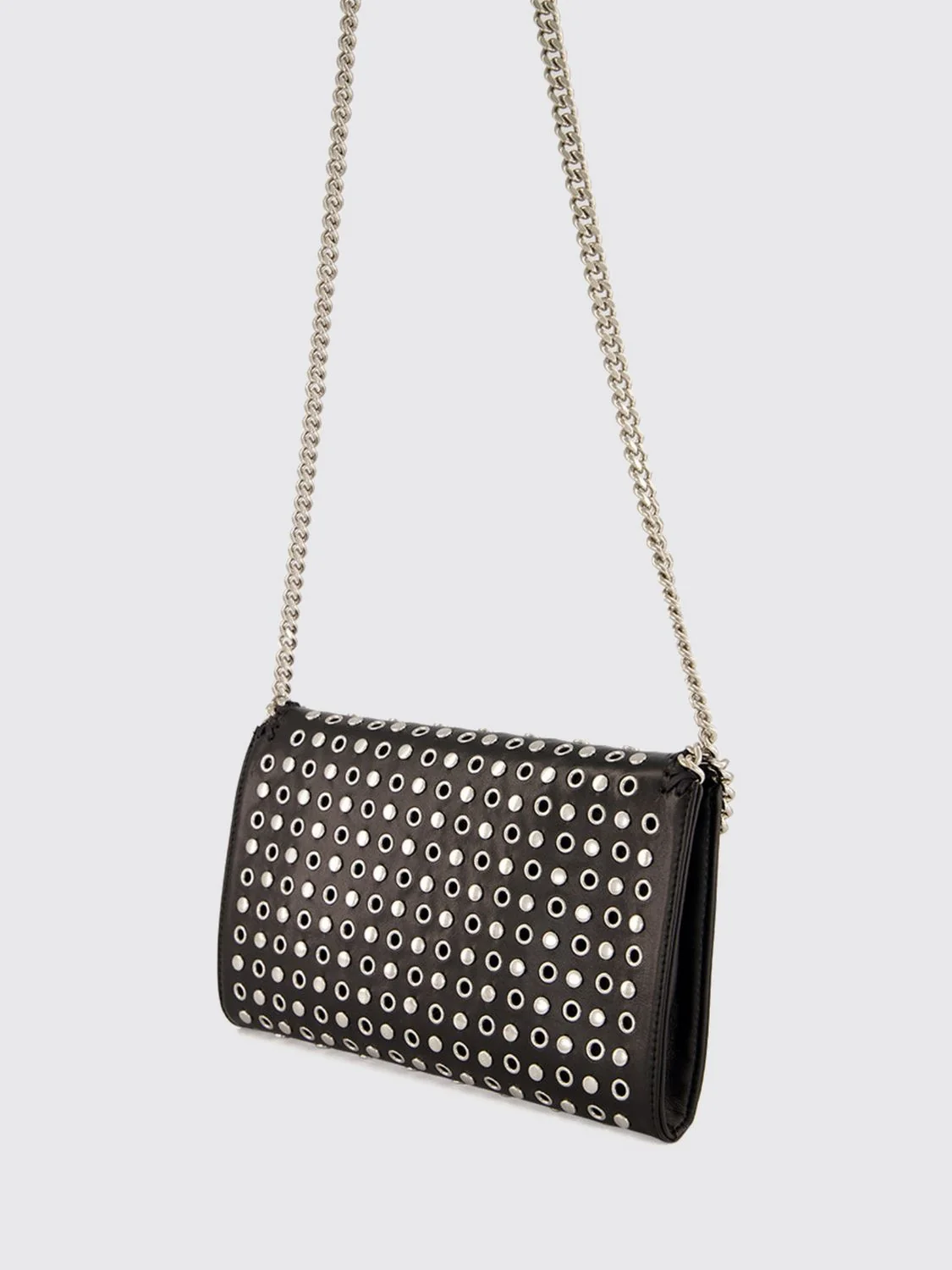 falabella eco alter mat mini crossbody bag with studs