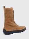 calf-high suede combat boots with t timeless logo and gommino sole