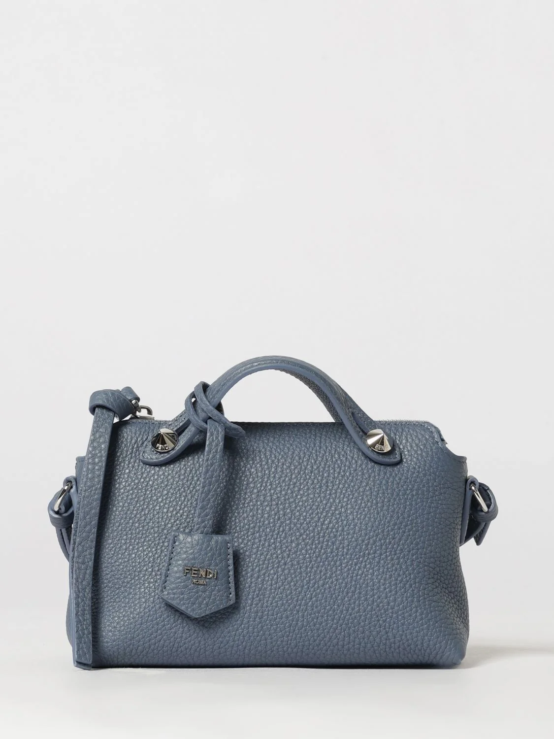 by the way grained calfskin mini bag with removable handles