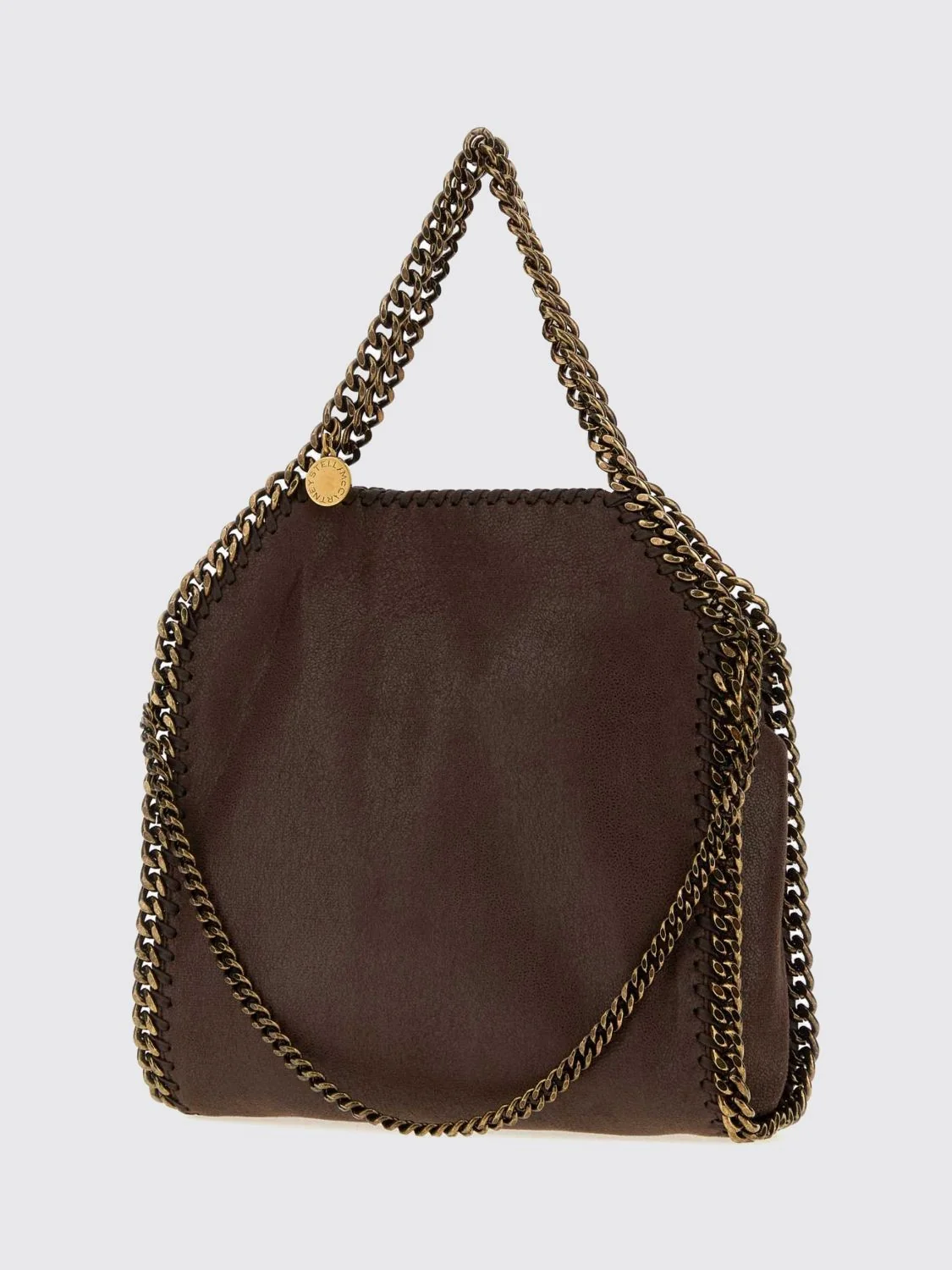 falabella mini bag in eco alter mat with chain trim