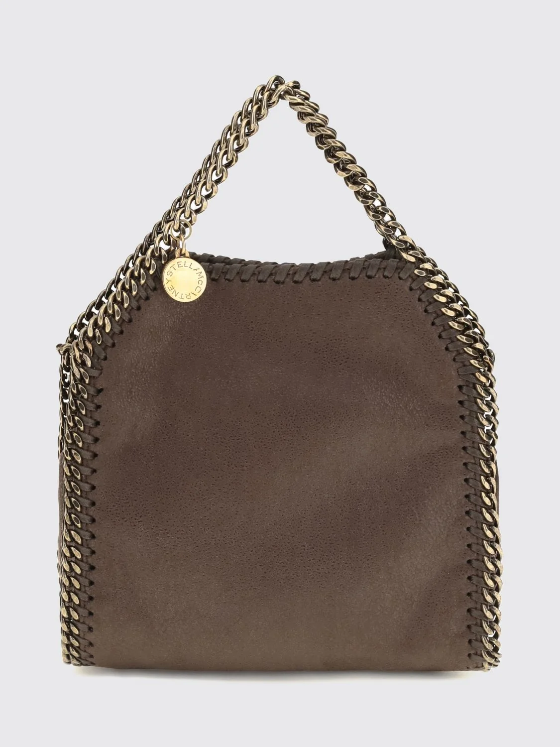 falabella mini bag in eco alter mat with chain trim