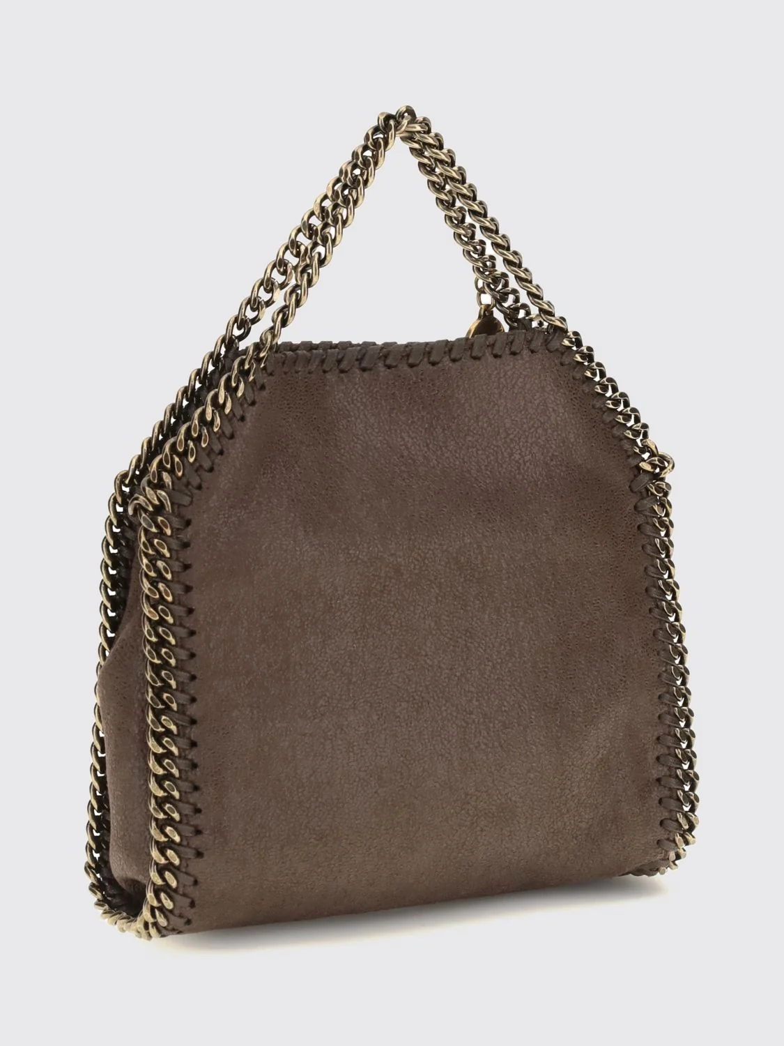 falabella mini bag in eco alter mat with chain trim