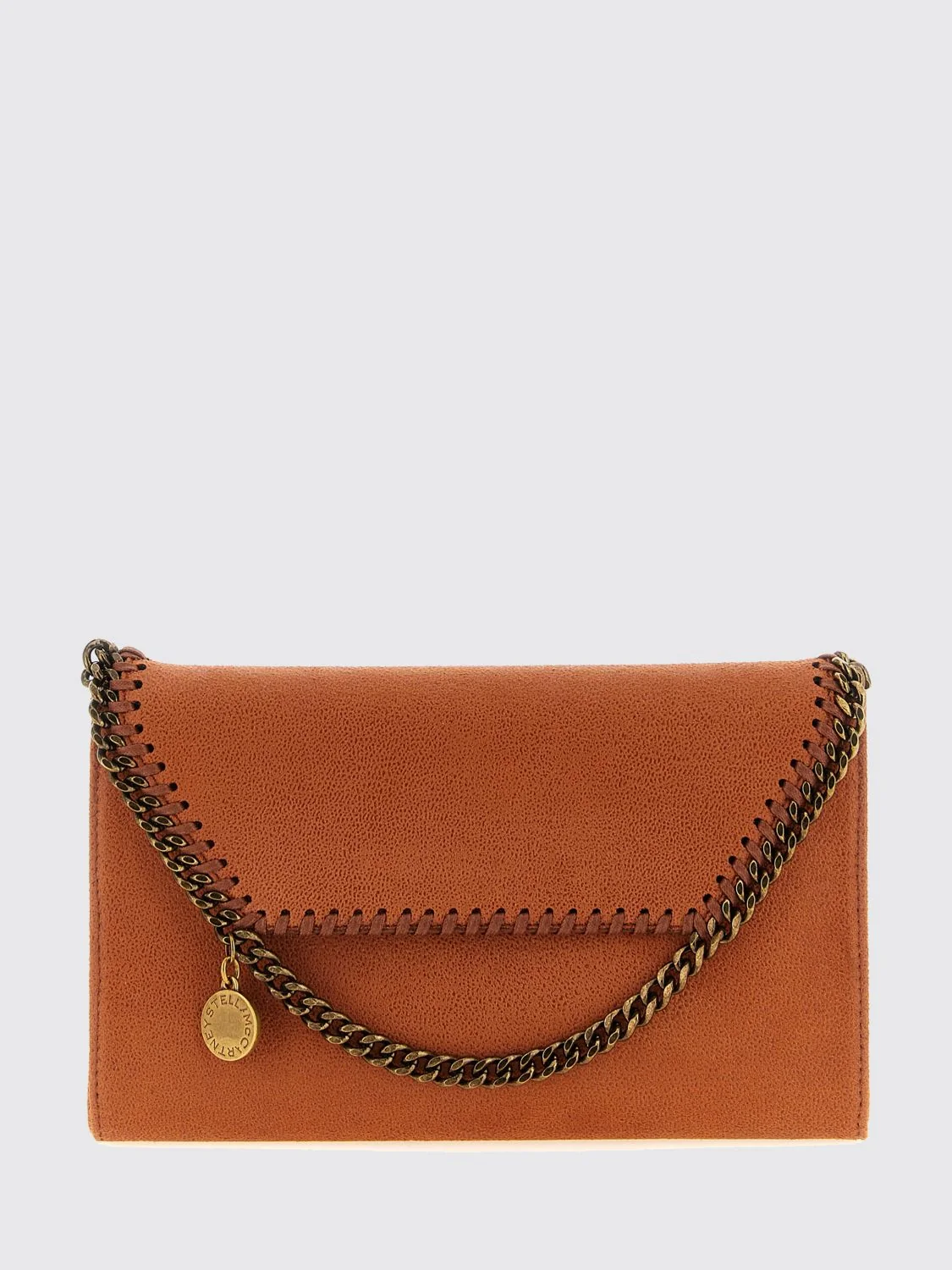 STELLA MCCARTNEY OS falabella wallet on chain mini bag with chain trim