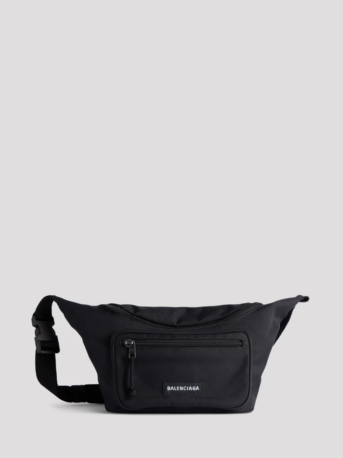 explorer bum bag in nylon with applied logo and adjustable strap