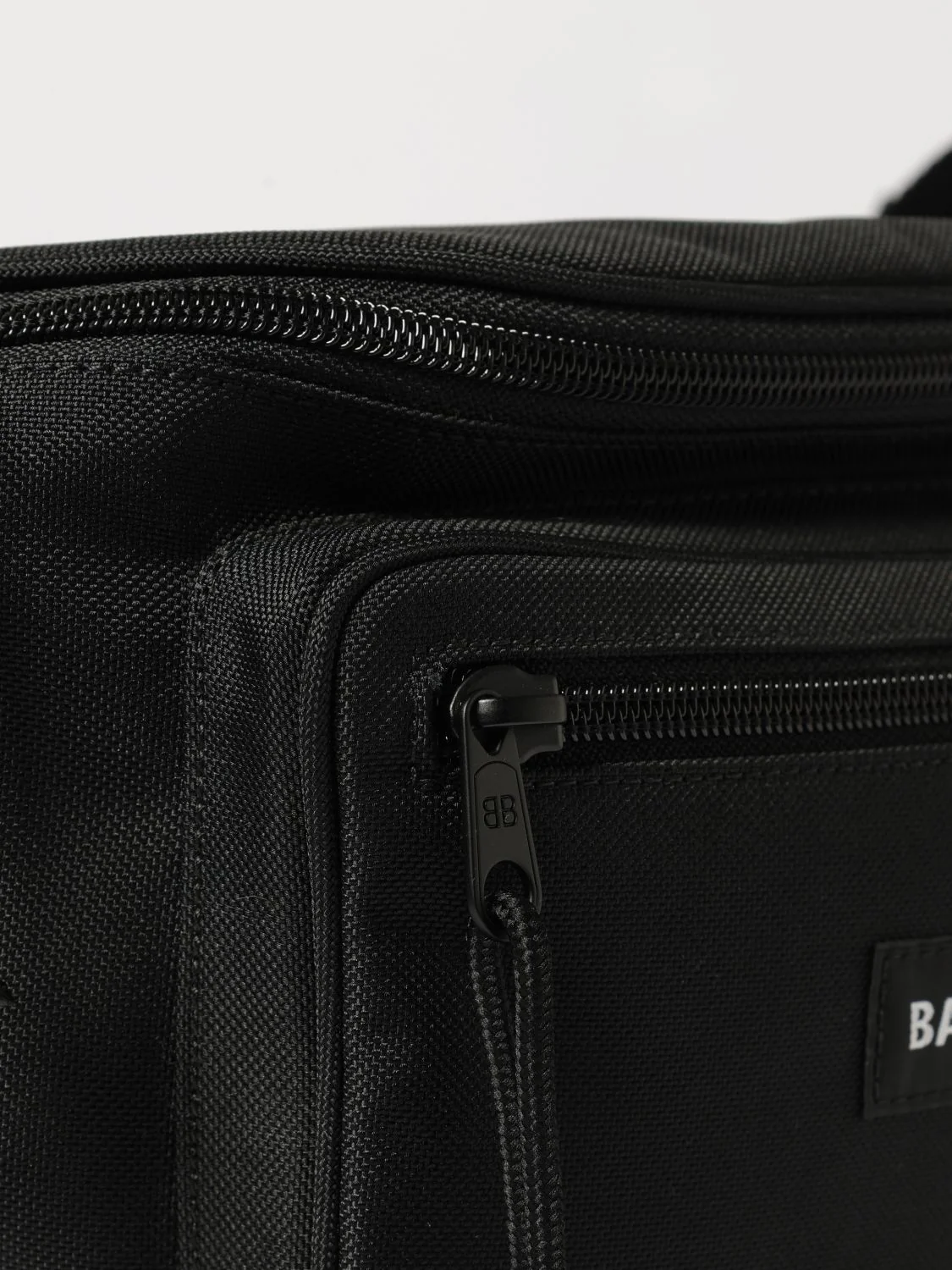 explorer bum bag in nylon with applied logo and adjustable strap