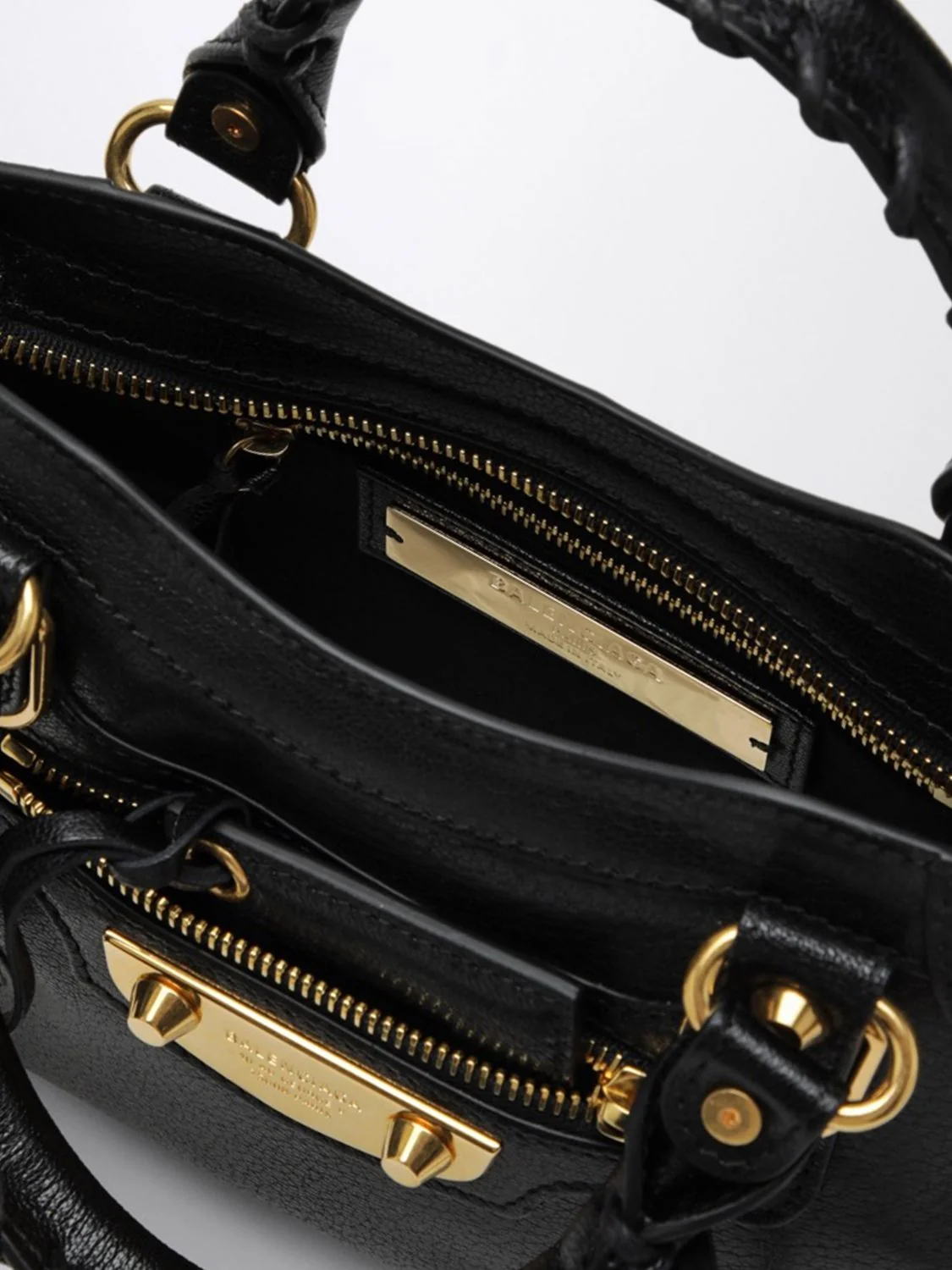 le city uptown studded and embroidered leather handbag