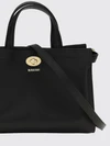 cotswolds small calfskin leather tote bag with check motif