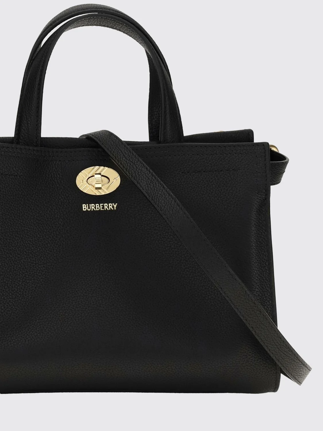 cotswolds small calfskin leather tote bag with check motif