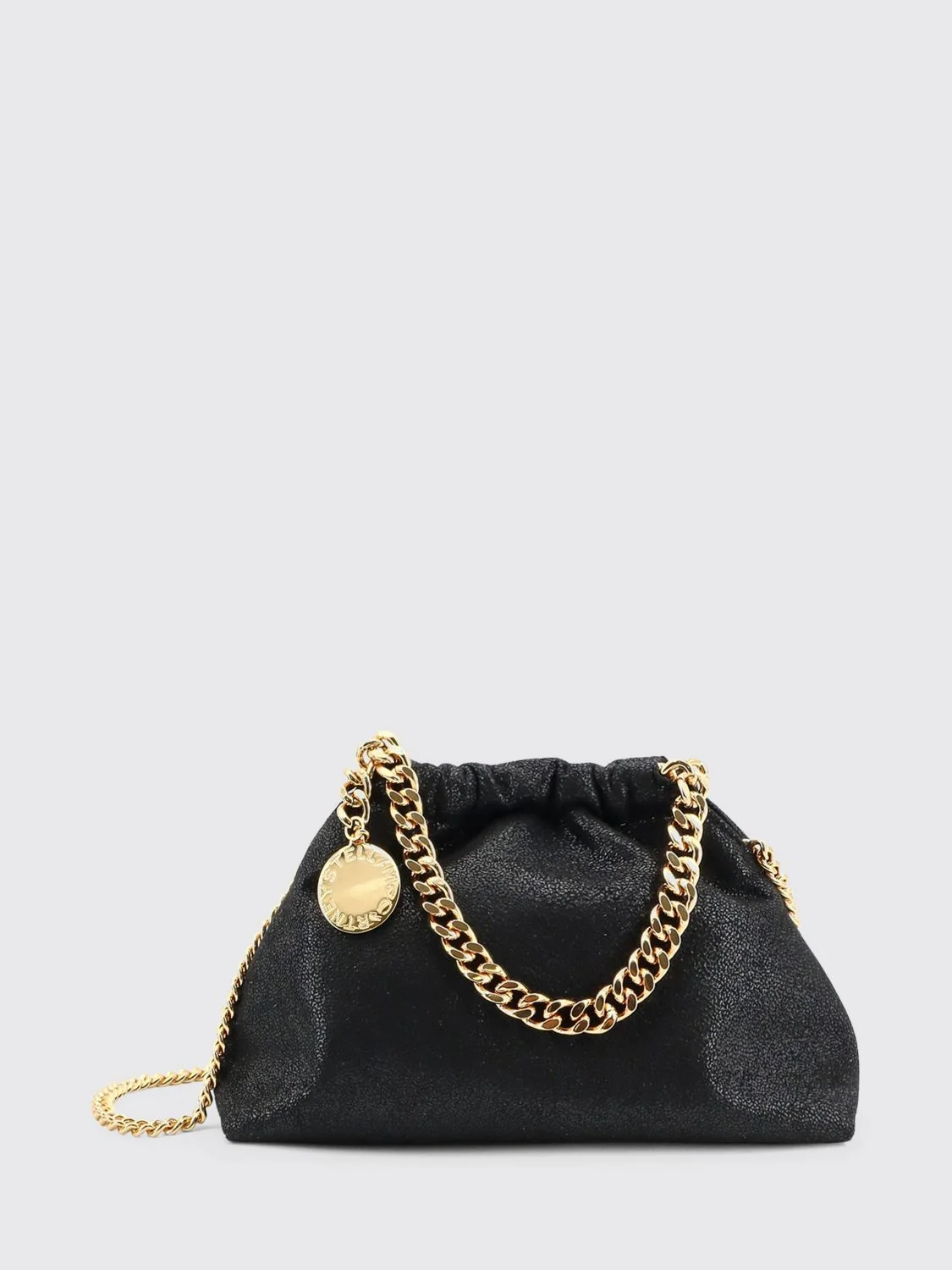 STELLA MCCARTNEY OS falabella mini handbag in synthetic leather with chain trim