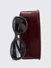 rounded-frame sunglasses in acetate with decorative studs