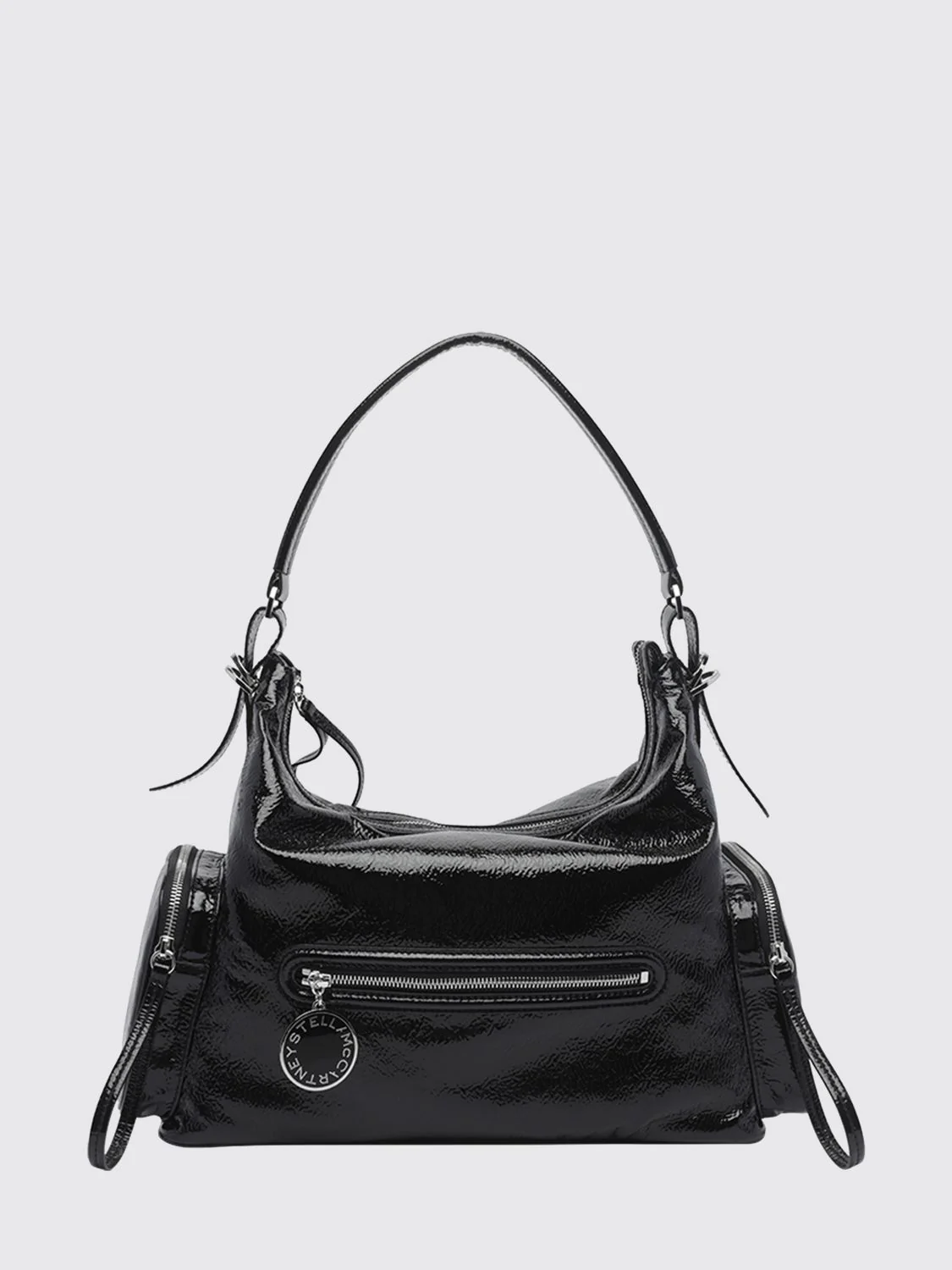 dartmoor naplak shoulder bag with metallic logo