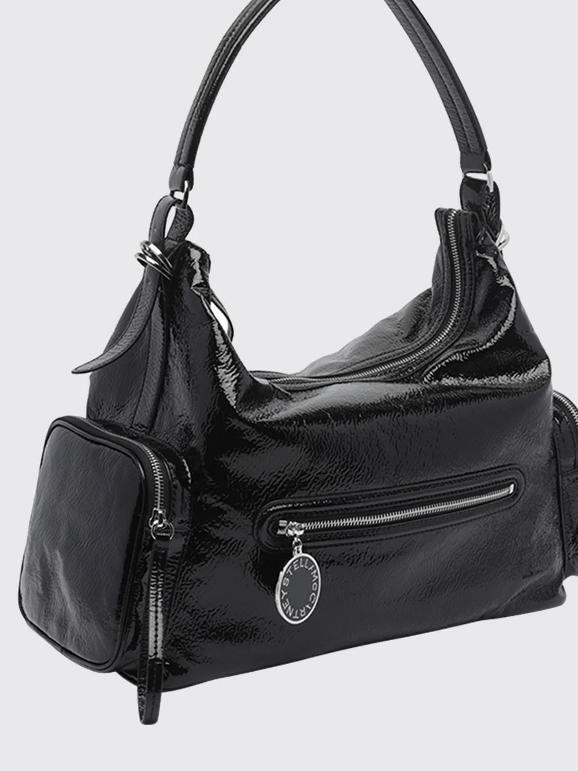 dartmoor naplak shoulder bag with metallic logo