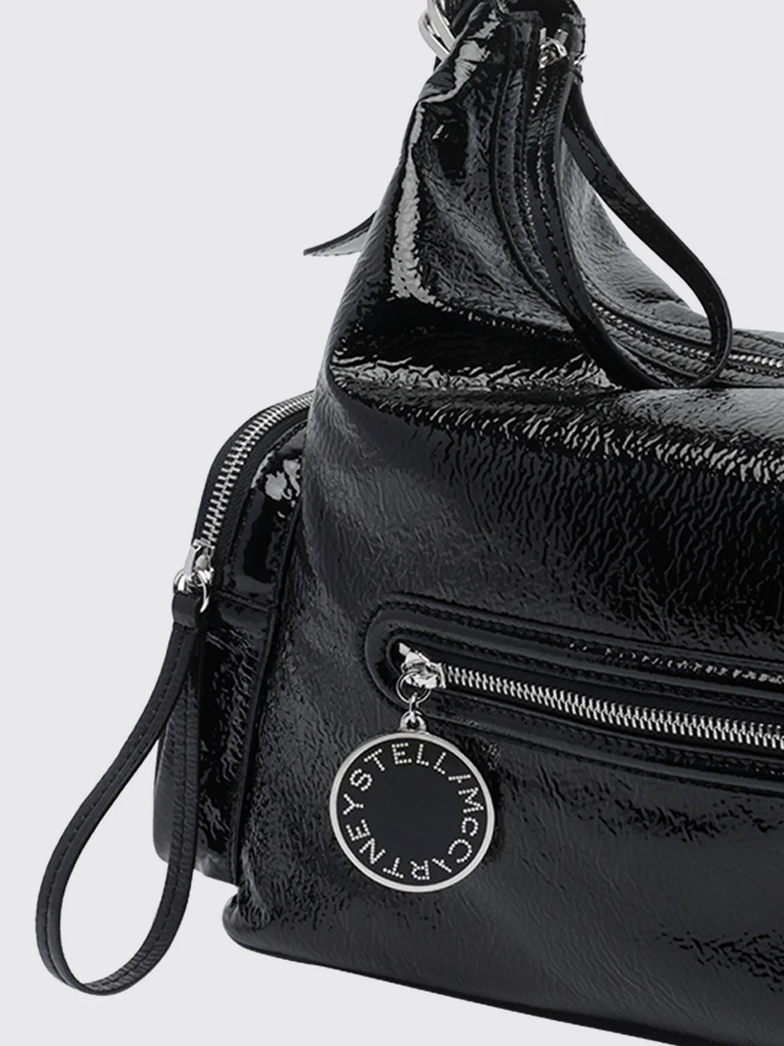 dartmoor naplak shoulder bag with metallic logo