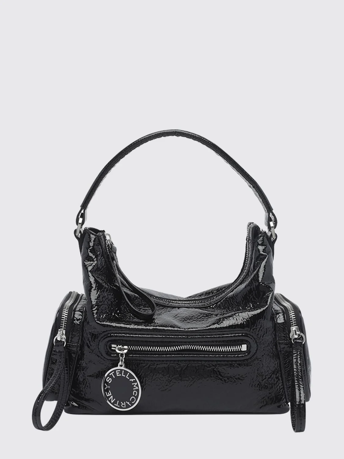 STELLA MCCARTNEY OS dartmoor naplak shoulder bag with removable strap