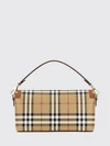 small note handbag in vintage check canvas and leather